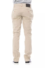 Verri Beige Cotton Men Chino Pant -   -  Verri.