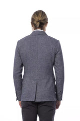 Verri Elegant Blue Single Breasted Blazer -   -  Verri.