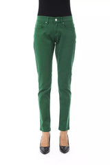 BYBLOS Green Cotton Women Pants -   -  BYBLOS.