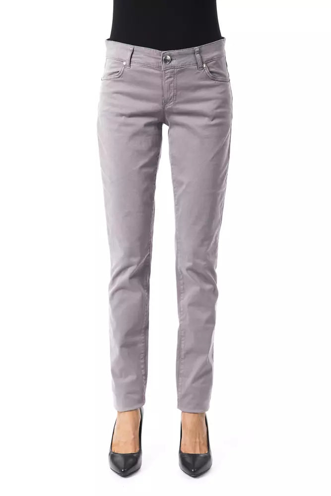 BYBLOS Gray Cotton Women Pants -   -  BYBLOS.