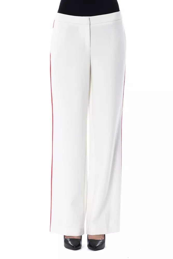 BYBLOS White Polyester Women's Pant -   -  BYBLOS.