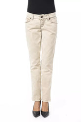 BYBLOS Beige Cotton Women Jeans -   -  BYBLOS.