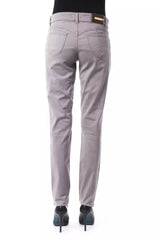 BYBLOS Gray Cotton Women Pants -   -  BYBLOS.