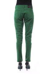 BYBLOS Green Cotton Women Pants -   -  BYBLOS.