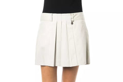 BYBLOS Gray Cotton Women Skirt - - BYBLOS.