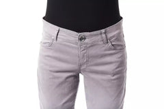 BYBLOS Gray Cotton Women Pants -   -  BYBLOS.