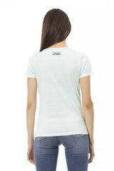 Trussardi Action Light Blue Cotton Women T-Shirt -   -  Trussardi Action.
