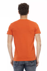 Trussardi Action Red Cotton Men T-Shirt - - Trussardi Action.