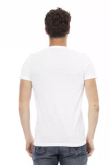 Trussardi Action White Cotton Men T-Shirt - - Trussardi Action.