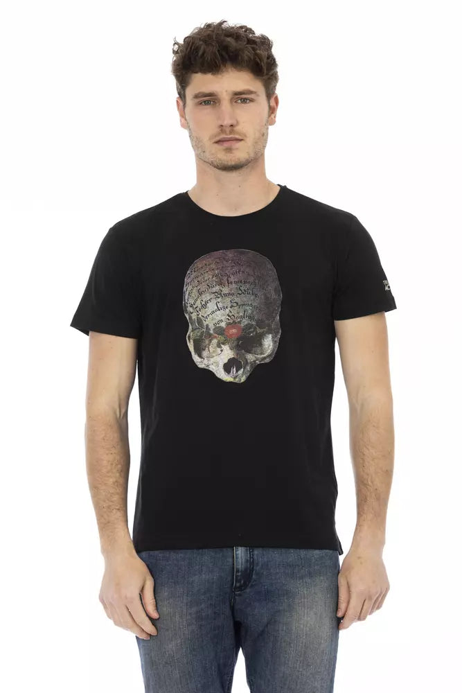 Trussardi Action Black Cotton Men T-Shirt -   -  Trussardi Action.
