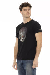 Trussardi Action Black Cotton Men T-Shirt -   -  Trussardi Action.