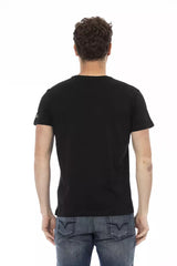 Trussardi Action Black Cotton Men T-Shirt -   -  Trussardi Action.