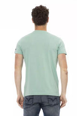 Trussardi Action Green Cotton Men T-Shirt -   -  Trussardi Action.