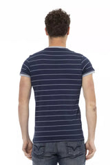 Trussardi Action Blue Cotton Men T-Shirt - - Trussardi Action.