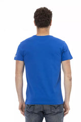 Trussardi Action Blue Cotton Men T-Shirt - - Trussardi Action.