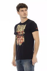 Trussardi Action Black Cotton Men T-Shirt -   -  Trussardi Action.