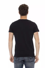 Trussardi Action Black Cotton Men T-Shirt -   -  Trussardi Action.