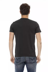 Trussardi Action Black Cotton Men T-Shirt -   -  Trussardi Action.