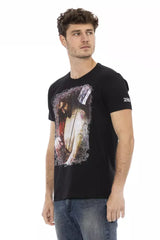Trussardi Action Black Cotton Men T-Shirt -   -  Trussardi Action.