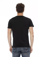 Trussardi Action Black Cotton Men T-Shirt -   -  Trussardi Action.
