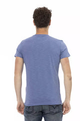 Trussardi Action Blue Cotton Men T-Shirt - - Trussardi Action.
