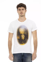 Trussardi Action White Cotton Men T-Shirt - - Trussardi Action.