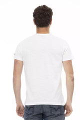 Trussardi Action White Cotton Men T-Shirt - - Trussardi Action.