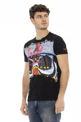 Trussardi Action Black Cotton Men T-Shirt -   -  Trussardi Action.