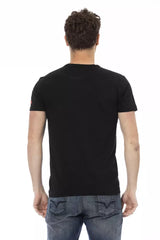 Trussardi Action Black Cotton Men T-Shirt -   -  Trussardi Action.