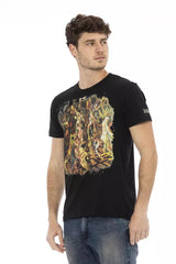 Trussardi Action Black Cotton Men T-Shirt -   -  Trussardi Action.