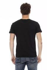 Trussardi Action Black Cotton Men T-Shirt -   -  Trussardi Action.