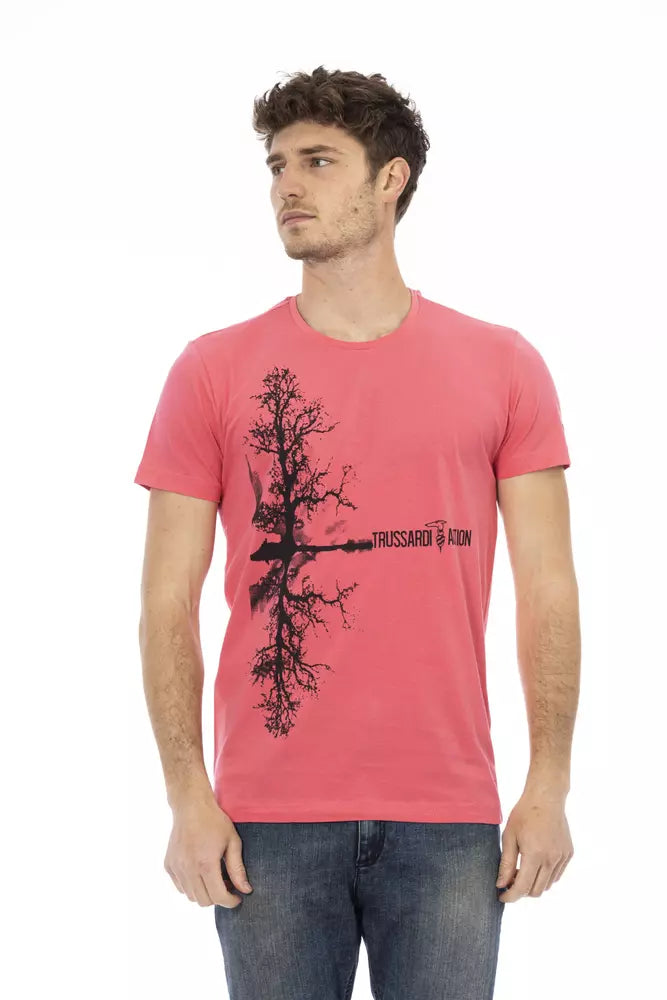 Trussardi Action Multicolor Cotton Men T-Shirt -   -  Trussardi Action.