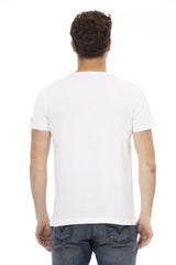 Trussardi Action White Cotton Men T-Shirt - - Trussardi Action.