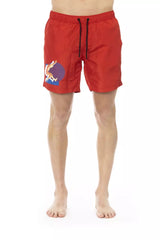 Bikkembergs Red Polyester Men Swim Short -   -  Bikkembergs.