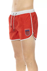 Bikkembergs Red Polyester Men Swim Short -   -  Bikkembergs.