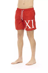 Bikkembergs Red Polyester Men's Swim Short -   -  Bikkembergs.