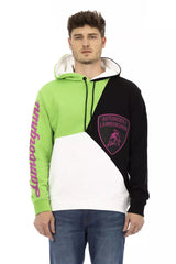 Automobili Lamborghini White Cotton Men's Hoodie -   -  Automobili Lamborghini.