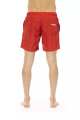 Bikkembergs Red Polyester Men's Swim Short -   -  Bikkembergs.
