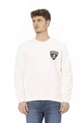 Automobili Lamborghini White Cotton Men's Sweater -   -  Automobili Lamborghini.