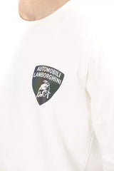 Automobili Lamborghini White Cotton Men's Sweater -   -  Automobili Lamborghini.