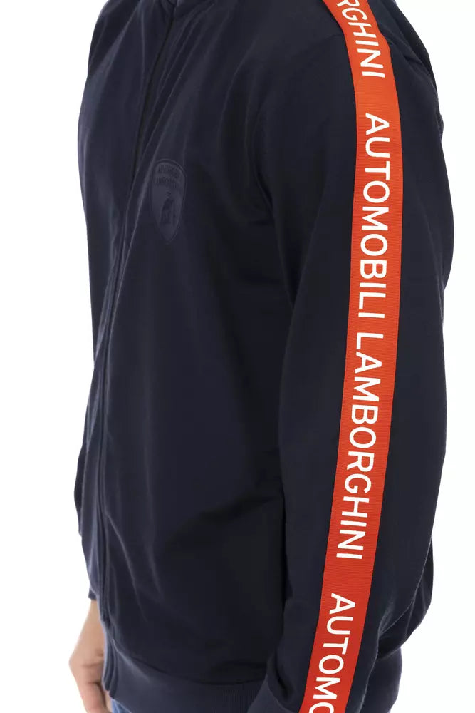 Automobili Lamborghini Blue Polyester Men Sweatshirt -   -  Automobili Lamborghini. Automobili Lamborghini Blue Polyester Men Sweatshirt -   -  Automobili Lamborghini.
