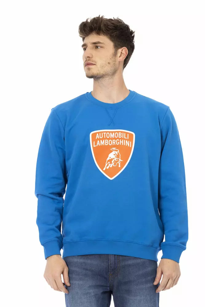 Automobili Lamborghini Blue Cotton Men Sweater -   -  Automobili Lamborghini.