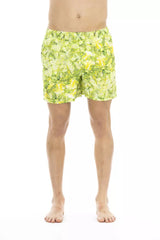 Just Cavalli Green Polyester Men Swimwear Short -   -  Just Cavalli.