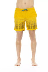 Bikkembergs Yellow Polyester Men Swim Short -   -  Bikkembergs.