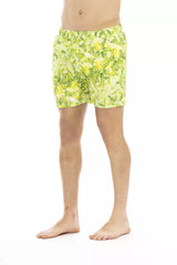 Just Cavalli Green Polyester Men Swimwear Short -   -  Just Cavalli.