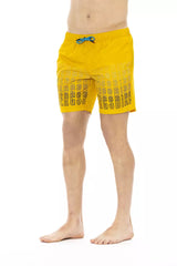 Bikkembergs Yellow Polyester Men Swim Short -   -  Bikkembergs.