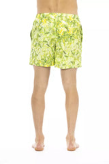 Just Cavalli Green Polyester Men Swimwear Short -   -  Just Cavalli.