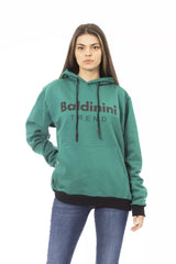 Baldinini Trend Black Cotton Women Hoodie -   -  Baldinini Trend.