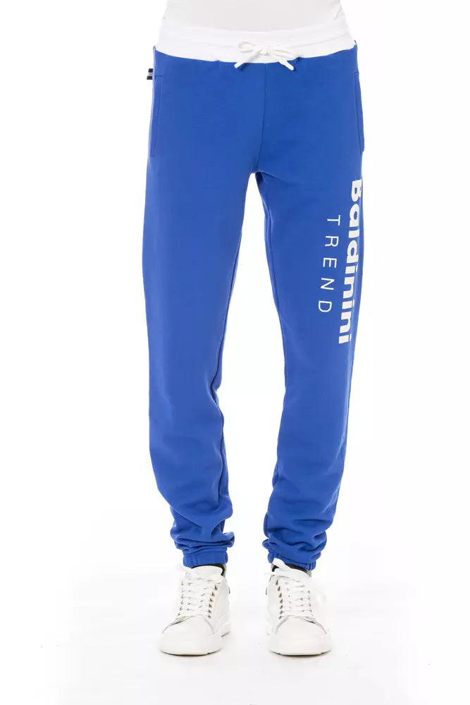 Baldinini Trend Blue Cotton Men Sport Pant -   -  Baldinini Trend.