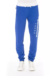 Baldinini Trend Blue Cotton Men Sport Pant -   -  Baldinini Trend.